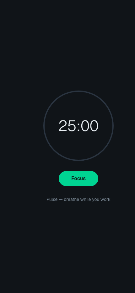 Pulse screen